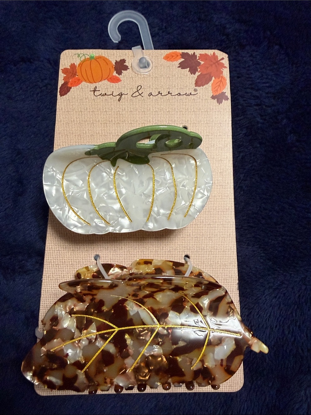 White and Tortoiseshell Hair Clips